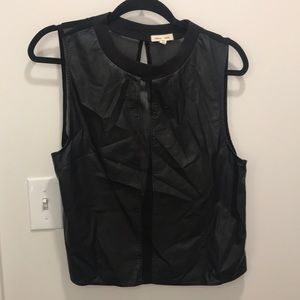 Urban Outfitters faux leather top